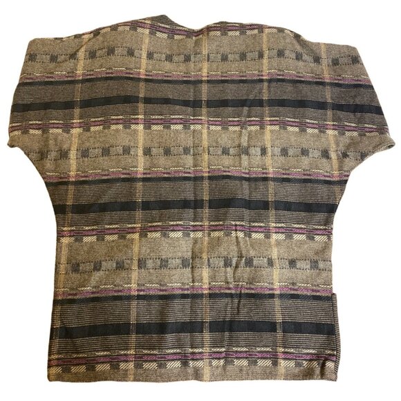 Karen Kane Womens 3-Piece Plaid & Stripe Reversible Top Coat And Skirt Outfit Si - Picture 2 of 6